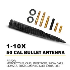 Bullet Antenna 50 Caliber Cal For Chevy Gmc Truck Suv Silverado Sierra Denali