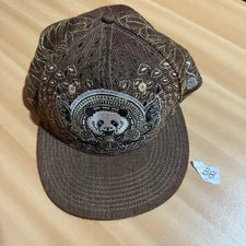 Grassroots California Men’s Hat Third Eye Pinecone Brown Fitted Cap