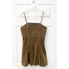 Urban Outfitters Kensie Corduroy Lace-Back Mini Dress S