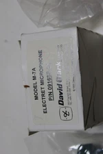 ORIGINAL DAVID CLARK MODEL M-7A ELECTRET MICROPHONE