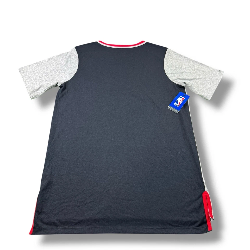 NUEVO CON ETIQUETAS Nike NBA Portland Trail Blazers Gris/Negro/Rojo Dri-Fit Camiseta Para Hombres Talla Grande Foto 2 de 4