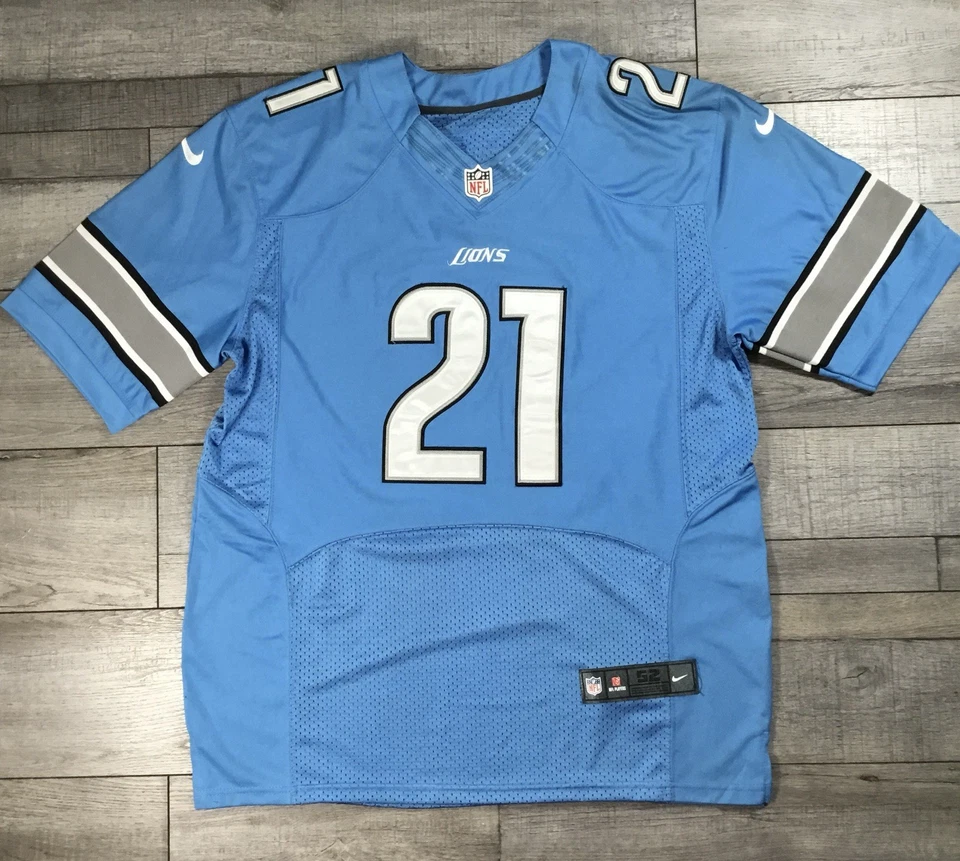 Reggie Bush Detroit Lions Baby Blue Nike Jersey Size 52 - Image 3 of 4