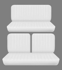 Fits 1949 To 1951 Ford Custom Deluxe 2dr Front 50-50 And Rear Bench Seat Covers Fits 1949 To 1951 Ford Custom Deluxe 2dr Front 50-50 And Rear Bench Seat Covers