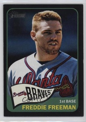 2014 Topps Heritage Black Border Freddie Freeman #THC-148 0wg1