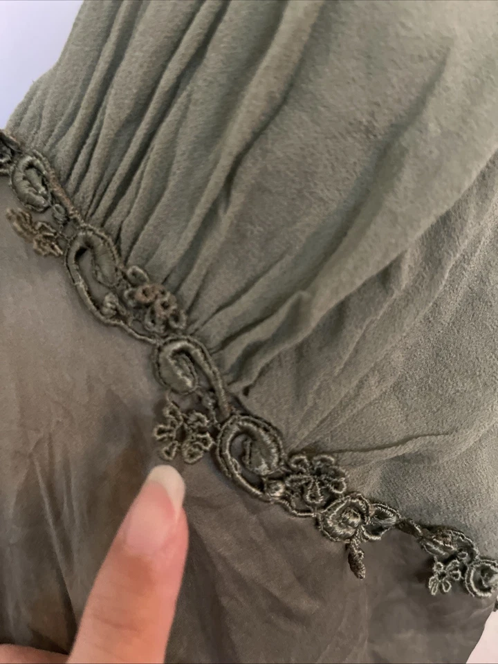 Vestido sin mangas vintage Victoria Secret dorado años 90 etiqueta lechera babydoll seda talla M Foto 4 de 4