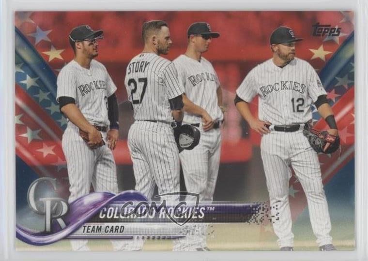 2018 Topps Independence Day 11/76 Colorado Rockies #314 0m0x
