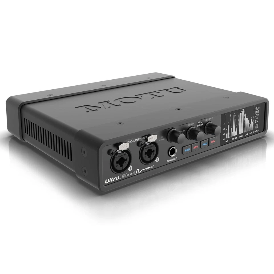 MOTU UltraLite-mk5 18x22 USB Audio Interface with DSP, Mixing and Effects MKV - Image 2 of 4