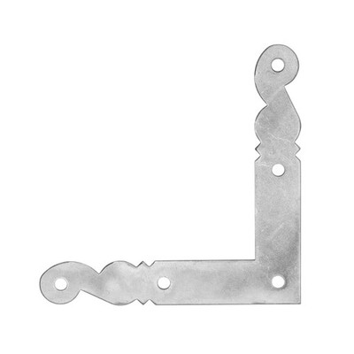 Fenster-Eckwinkel zierwinkel altdeutsche Form 125x125 mm verzinkt - 10er-Pack