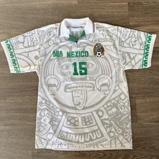 ABA Sport 1997 Mexico Luis Hernandez World Cup Jersey Size XL