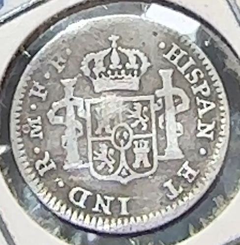 1781 Mo FF Mexico 1/2 Real Nice Super Original VG+ CHRC - Picture 2 of 2