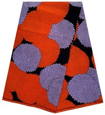 6 Yards African Wax Print Polycotton Fabric For Sewing Dressmaking Crafting