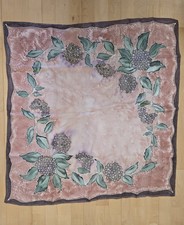 Tuch Reine Seide Handarbeit Seidenmalerei Unikat 90cmx87cm