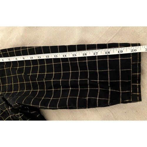 Crown & Ivy Curvy Blouse Womens Plus Size 3X Black w Gold Stripes Top - Picture 10 of 11