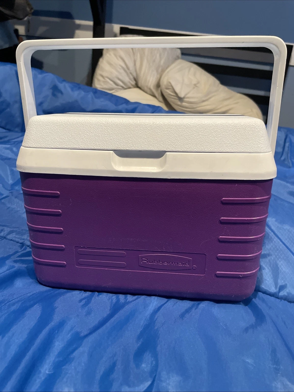 Vintage Mini Rubbermaid Lunch Cooler #2901 Purple USA 3 QT