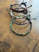 New Adjustable Woven Boho Surf Beach Bracelet Unisex -Friendship .X4 Bracelets