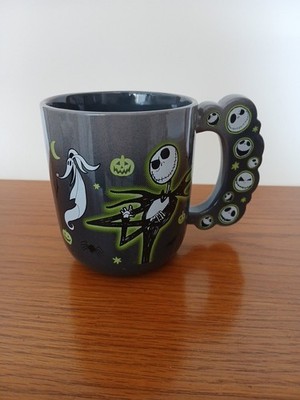 ZAK! Disney The Nightmare Before Christmas Coffee Mug Jack Sally Zero 15oz