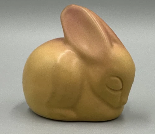 VAN BRIGGLE POTTERY Bunny RABBIT Aspen Sunrise TRI-COLOR CCII A1