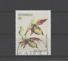 Österreich 2017 Treuebonusmarke Gelber Frauenschuh gestempelt Ersttag