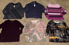 NEW Christopher Banks Size XL, T-shirts, Solid Prints, Long 3/4 Sleeve NWT