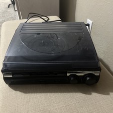 Jensen JTA-230 Turntable with Speaker - Black