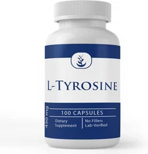 Pure Original Ingredients L-Tyrosine (100 Capsules) Always Pure, No Additives Or