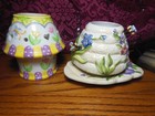 Home Interiors 2 Piece Candle Shade Set - Flowers and Bees+ Tea light Butterfly — photo 10