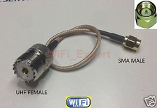 UHF SO239 Female to SMA MALE RF pigtail Cable COAX RG316 4-20inch USA Assembled