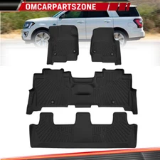 Floor Mats Liner Set for 2018-2024 Ford Expedition /Expedition Max All-Weather
