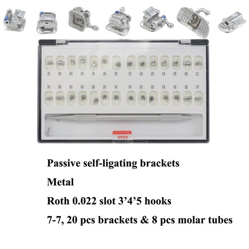Orthodontic Passive Active Self-Ligating Brackets Ceramic Metal Roth MBT 0.022 - Picture 54 of 120