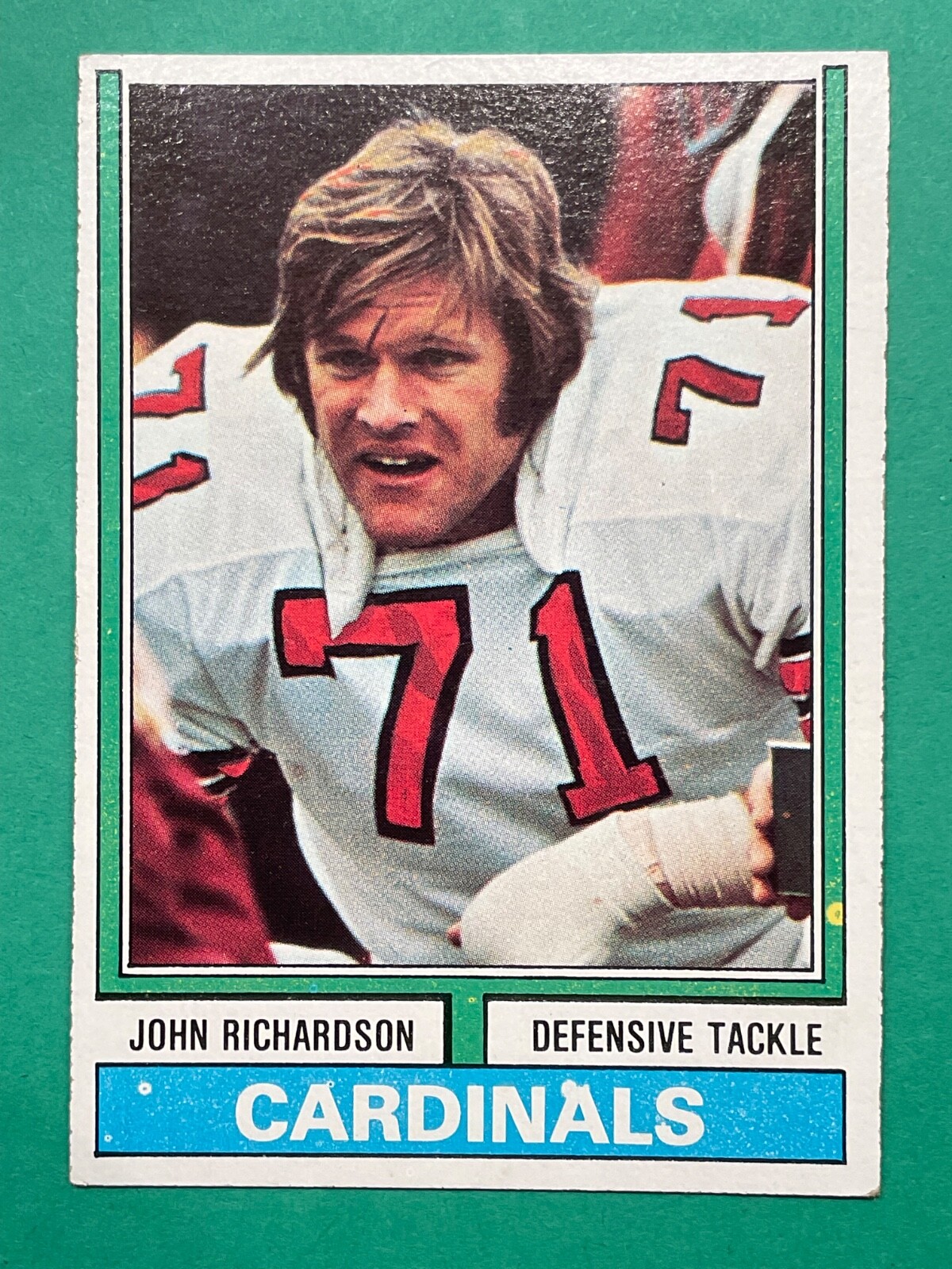 John Richardson 1974 Topps Rookie Football Card #312- St. Louis Cardinals