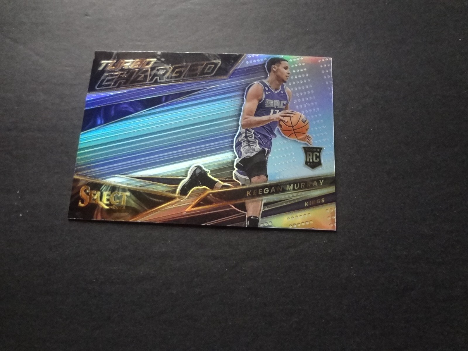 2022-23 Select Keegan Murray Silver Prizm Turbocharged Rookie 4 RC Kings Iowa