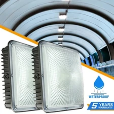 2Pack 70W LED Gas Station Canopy Light Commercial Garage Area Parking Lot Lights