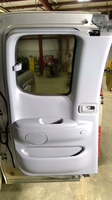 2000-02 Toyota Tundra LH Driver Rear Door Trim Panel Slate Gray Trim