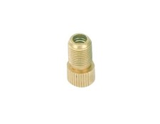 NEW ALLOY BICYCLE PRESTA ADAPTOR VALVE 17MM WITH O-RING IN GOLD.