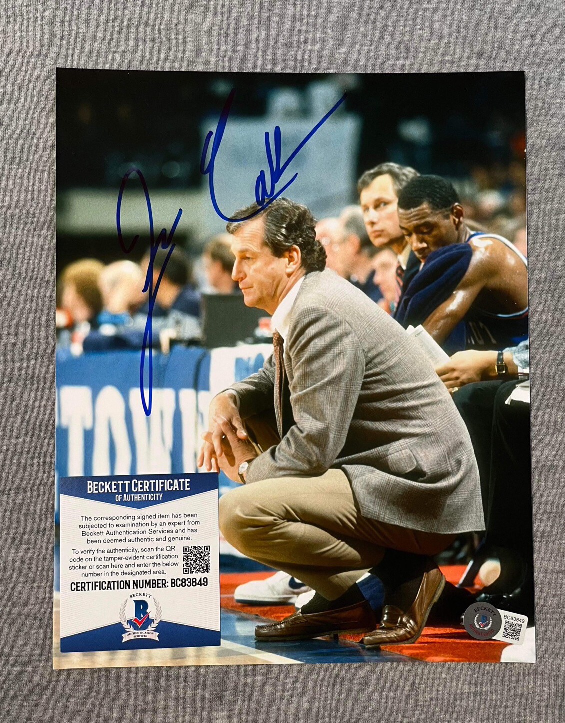 Jim Calhoun Autographed Signed UConn Huskies U-CONN HUSKIES- 8x10 PORTRAIT PHOTO BECKETT BC83849 