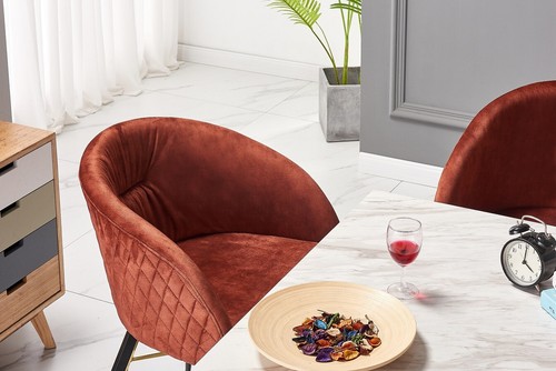 Vittorio LUX Velvet Dining Chair with Padded Seat | Tufted | Modern Retro Chair - Picture 41 of 79