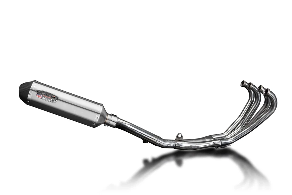 Honda CBR600F Hurricane 1987-90 Full Exhaust 4-1 13.5" X-Oval Stainless Muffler - Image 2 of 4