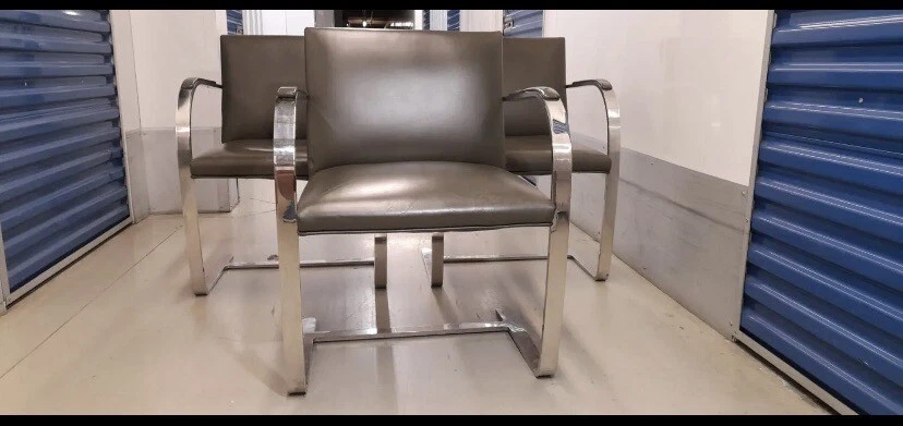 7 de Cadeira Brno Flat Bar no Estilo de Ludwig Mies van der Rohe - Imagem 4 de 4