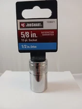 JobSmart, SAE 5/8", 12 Point Socket, 1/2" Drive, 1038371