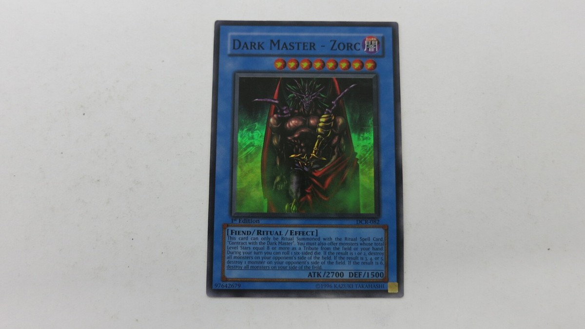 DARK MASTER - ZORK RITUAL DCR-082 1ST EDITION SUPER RARE YUGIOH HP