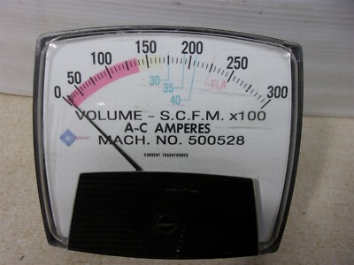 Volume SCFM x 100 AC Amperes Gauge 500528 Current Transformer 2504401 SLS7