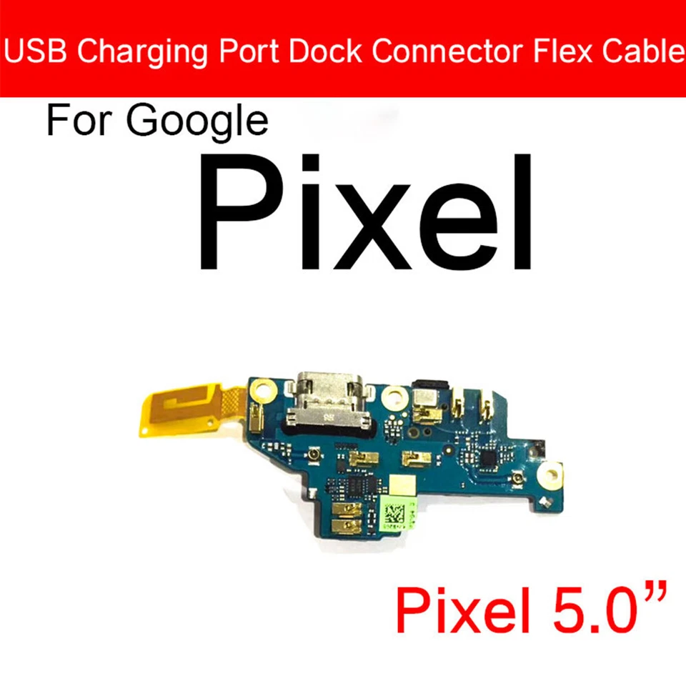 USB Charging Port Dock Flex Cable For Google Pixel 2 2XL 3 3XL 3A XL 4 4XL 4A - Image 2 of 4