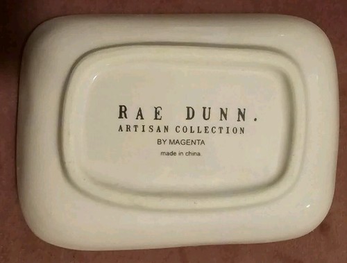 Rae Dunn Artisan CHARM. Lips  5"x3.75"  Dresser Vanity Jewelry Trinket Dish - Foto 3 di 3