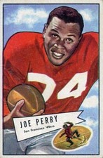 JOE PERRY FOOTBALL CARD *2X3 FRIDGE MAGNET*  RUNNING BACK HALL FAME ALL PRO STAR