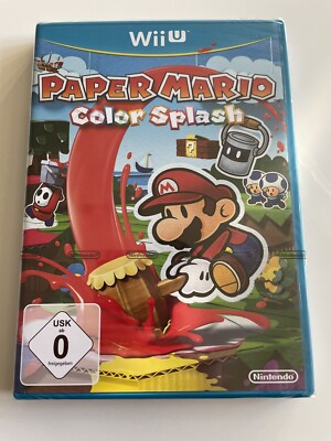 Paper Mario: Color Splash (Nintendo Wii U, 2016) Neu Sealed