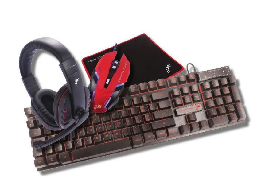 TekNmotion Nibiru 4-in-1 Gaming Bundle: Keyboard, Mouse, Headset, Mousepad-PC - Image 2 of 4