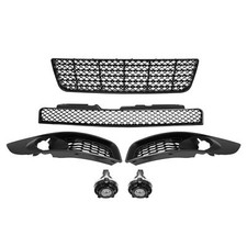 Fits Chevy Impala 2006-2013 Front Grille Mesh Style Fog Lights Bezels Set 6pcs Fits Chevy Impala 2006-2013 Front Grille Mesh Style Fog Lights Bezels Set 6pcs