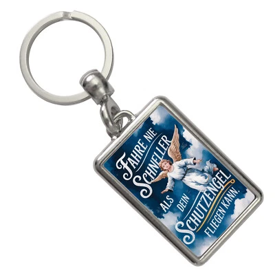 SPEECHEESE Schutzengel Flügel - Fahre nie schneller Schlüsselanhänger