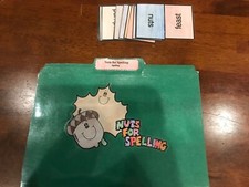 Nuts Afro Spelling 2nd grade language arts file folder game