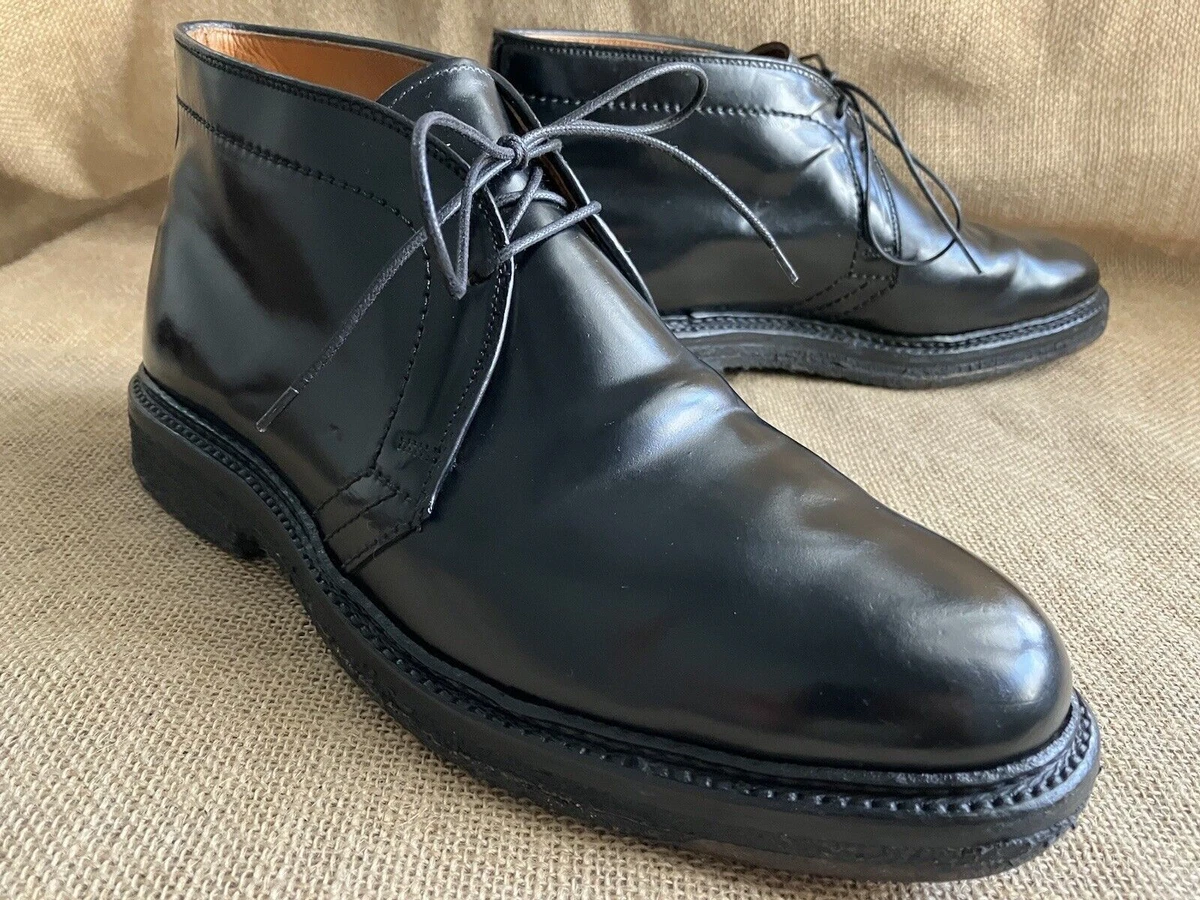 Alden 1342 Mens Black Shell Cordovan Chukka Boots Size UK 6 US 7 C E